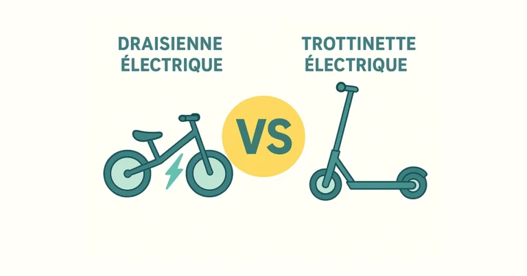 draisienne électrique vs trottinette électrique