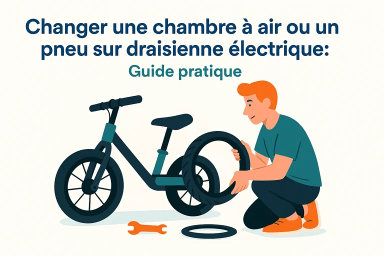 Changer une chambre à air ou un pneu sur draisienne électrique
