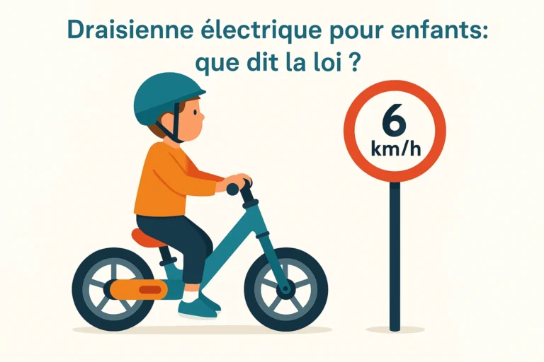 Draisienne électrique pour enfants legislation
