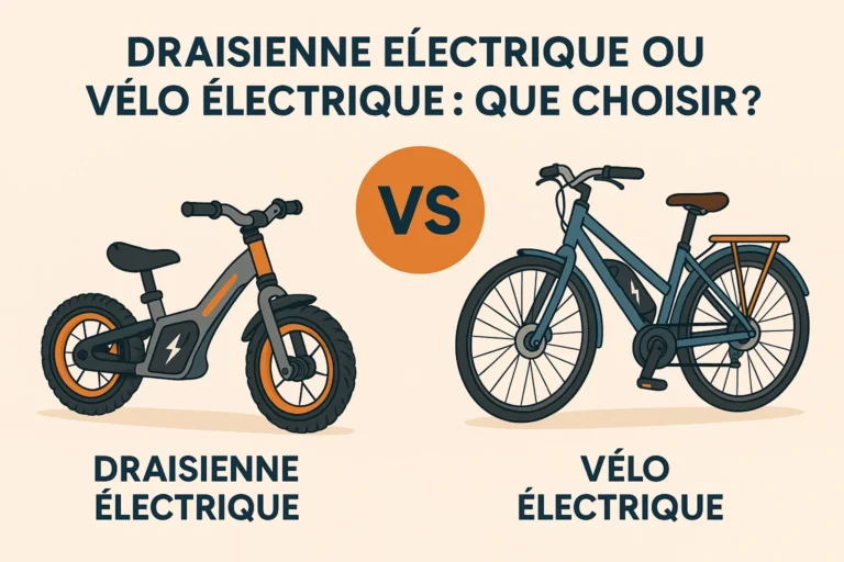 Draisienne électrique ou vélo électrique que choisir