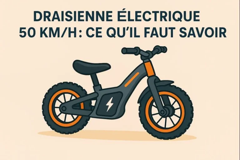 draisienne electrique 50 km h